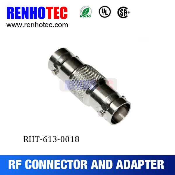 Double BNC female adapter bnc jack to bnc jack connector
